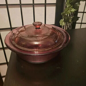 Vision corningware cranberry‎